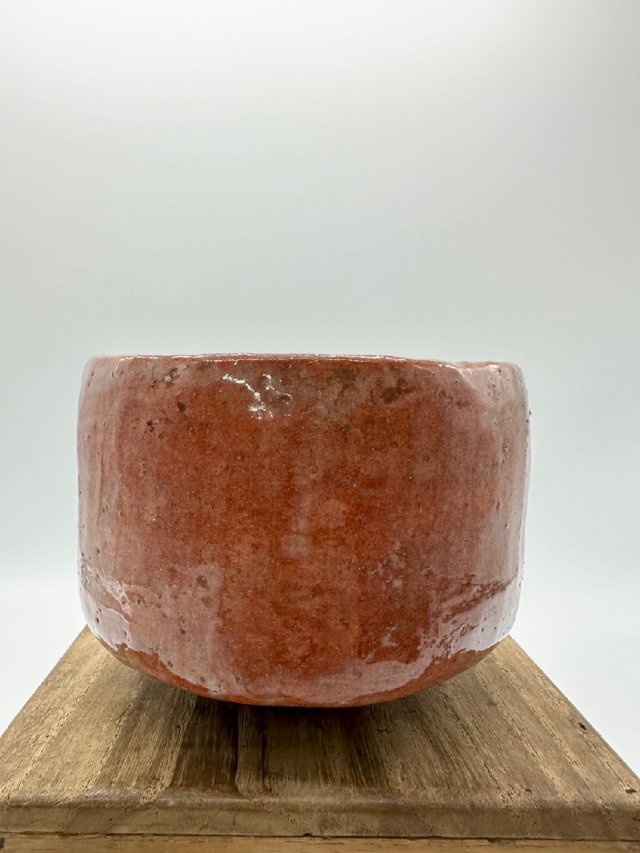 Yahoo!オークション - F 四代一入作 赤楽茶碗 鵬雲斎箱書 了入極 楽吉