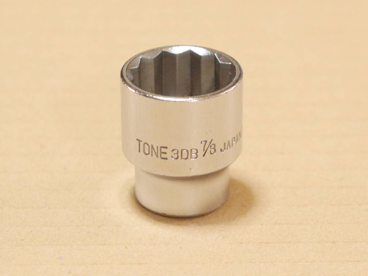 TONE 22 mm 7/8 インチ 差込角 9.5 mm 3/8 inch 12角 ソケット 3DB 検) トネ 3D-22 3S-22 3DB-28 KTC B3-22W B3-22 北海道 札幌_画像1
