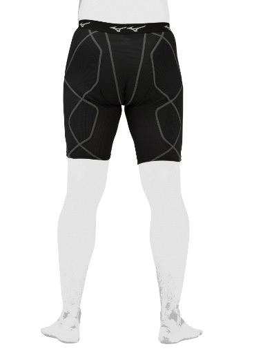  Mizuno [ dry обвес поток KUGEKI обятгивающие брюки sliding pants унисекс ] 12JBAP2409 черный O размер 