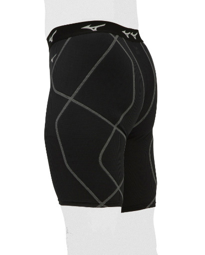  Mizuno [ dry обвес поток KUGEKI обятгивающие брюки sliding pants унисекс ] 12JBAP2409 черный O размер 