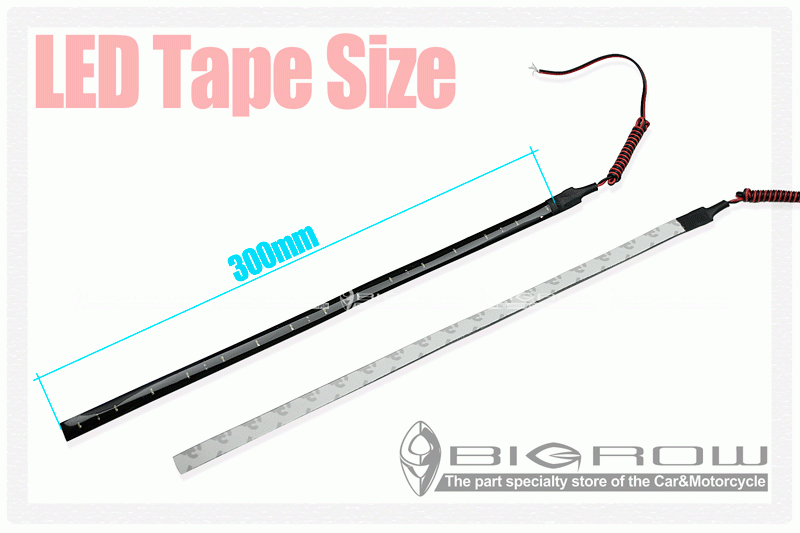 LEDテープ 黒Bオレンジ30cm 防水 12V 送料無料