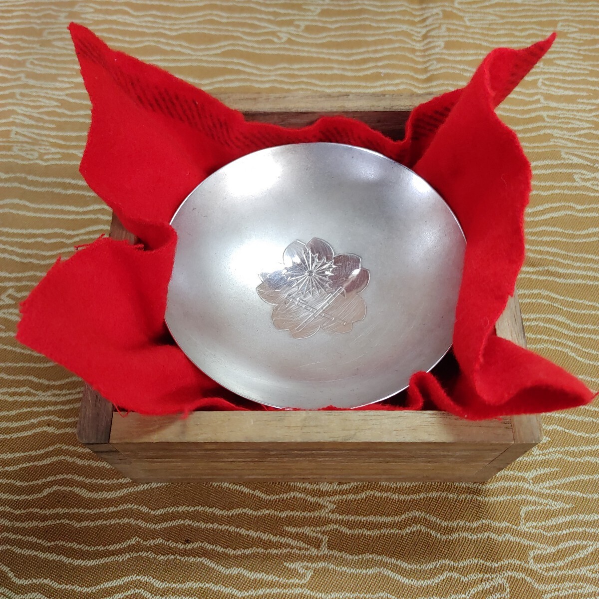 銀盃 純銀 約61g】銀杯 シルバー 記念品 愛知消防記念？ SILVER