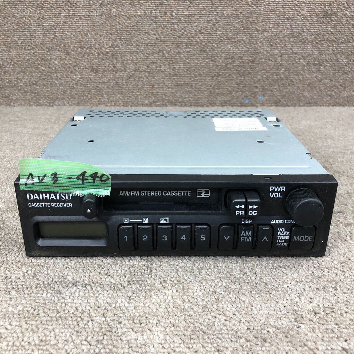 AV3-440 激安 カーステレオ DAIHATSU clarion PD-1618A 0004370 カセットデッキ FM/AM オーディオ 通電未確認(rèn) ジャンク