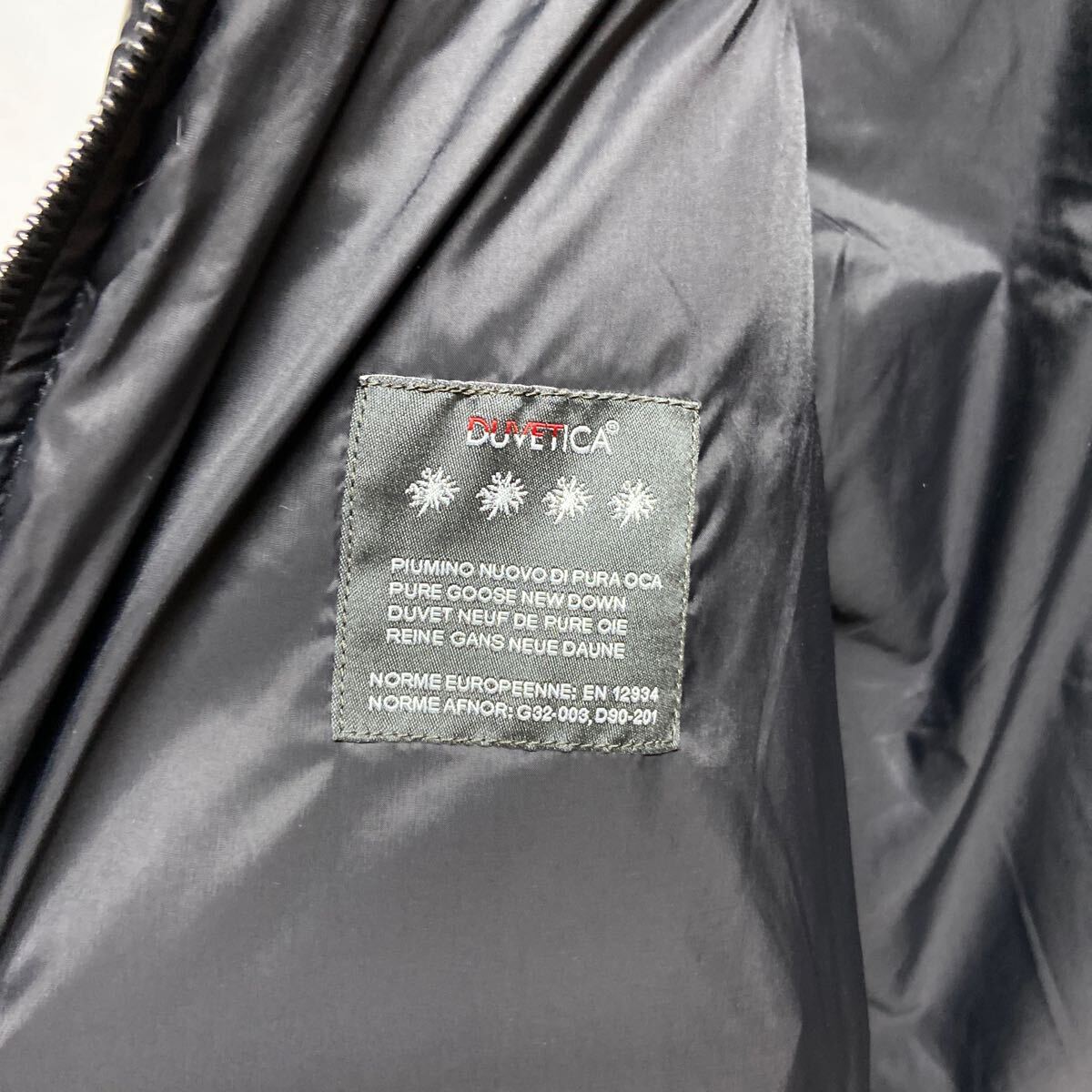 【DUVETICA デュベティカ】U.430.00.OPN-1001R ダウンジャケット サイズ46 ブラック ナイロン 2502oki h_画像9