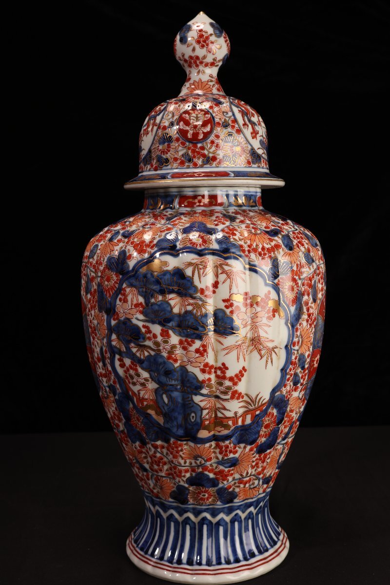 珍品堂】1円から 古伊万里 赤絵 菊絵 花瓶 沈香壺 飾物 時代物 珍品堂】1円から 古伊万里 赤絵 菊絵 花瓶 沈香壺 飾物 時代物