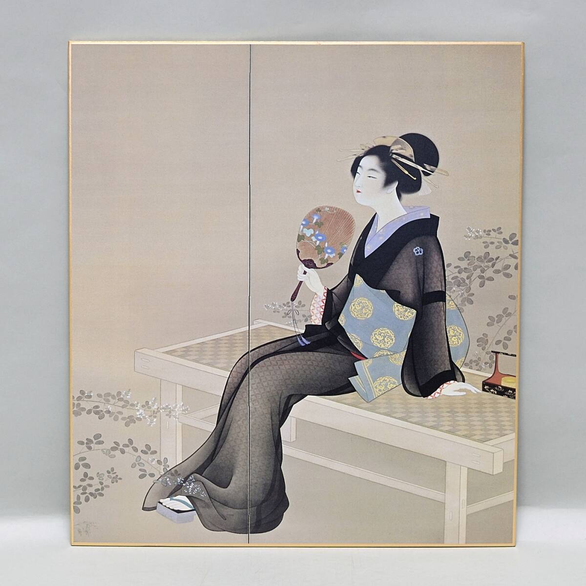 上村松園・松篁・淳之展 美の流れ三代 1989年 上村松園 春秋 絵 上村松園・松篁・淳之展 美の流れ三代 1989年 上村松園 春秋 絵