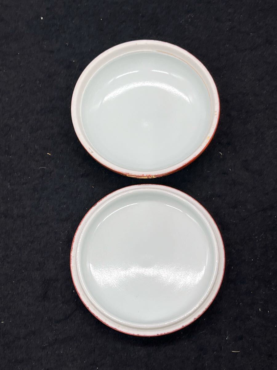 R7031811 小野珀子 金襴手香合 香道具 茶道具 在銘(陶磁一般 R7031811 小野珀子 金襴手香合 香道具 茶道具 在銘(陶磁一般