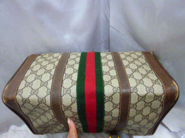 GUCCI Old Gucci Sherry линия GG рисунок Mini сумка "Boston bag" сумка 