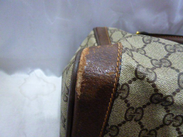 GUCCI Old Gucci Sherry линия GG рисунок Mini сумка "Boston bag" сумка 