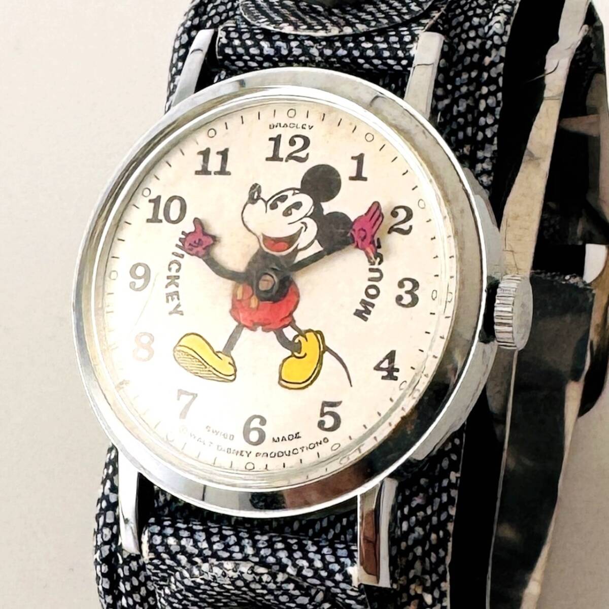 ブラッドレイ/BRADLEY【ミッキーマウス】/手巻き 1970年代/ディズニー