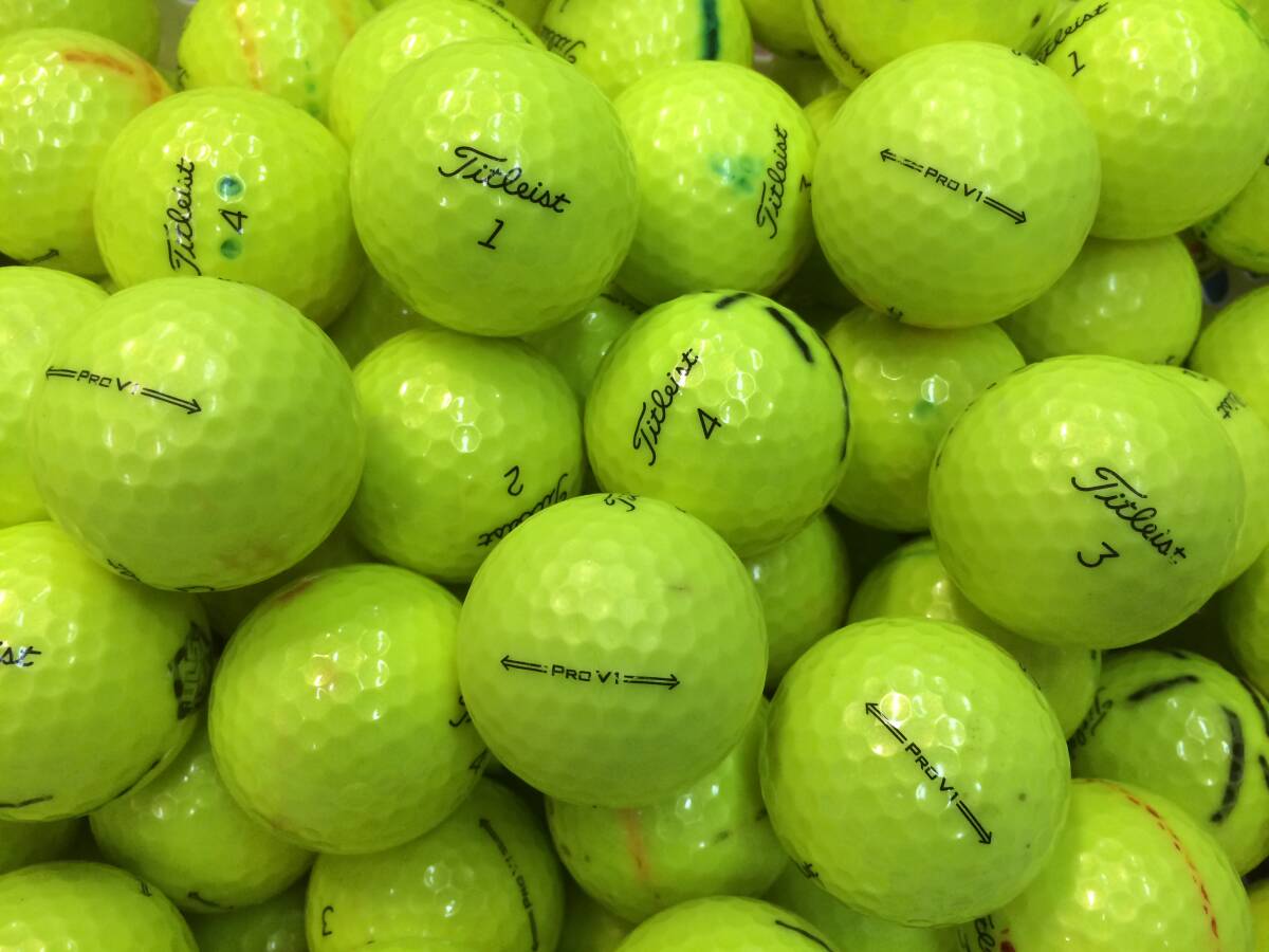 ☆ タイトリスト PROV1 2021年モデル イエロー 50個 【ロスト ☆ タイトリスト PROV1 2021年モデル イエロー 50個 【ロスト