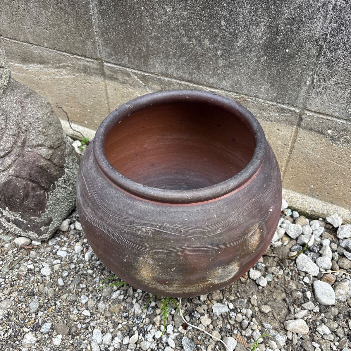 ◎T3 備前焼 メダカ鉢 ◎ 水瓶 火鉢 植木鉢 睡蓮鉢 盆栽鉢 陶器 ◎T3 備前焼 メダカ鉢 ◎ 水瓶 火鉢 植木鉢 睡蓮鉢 盆栽鉢 陶器