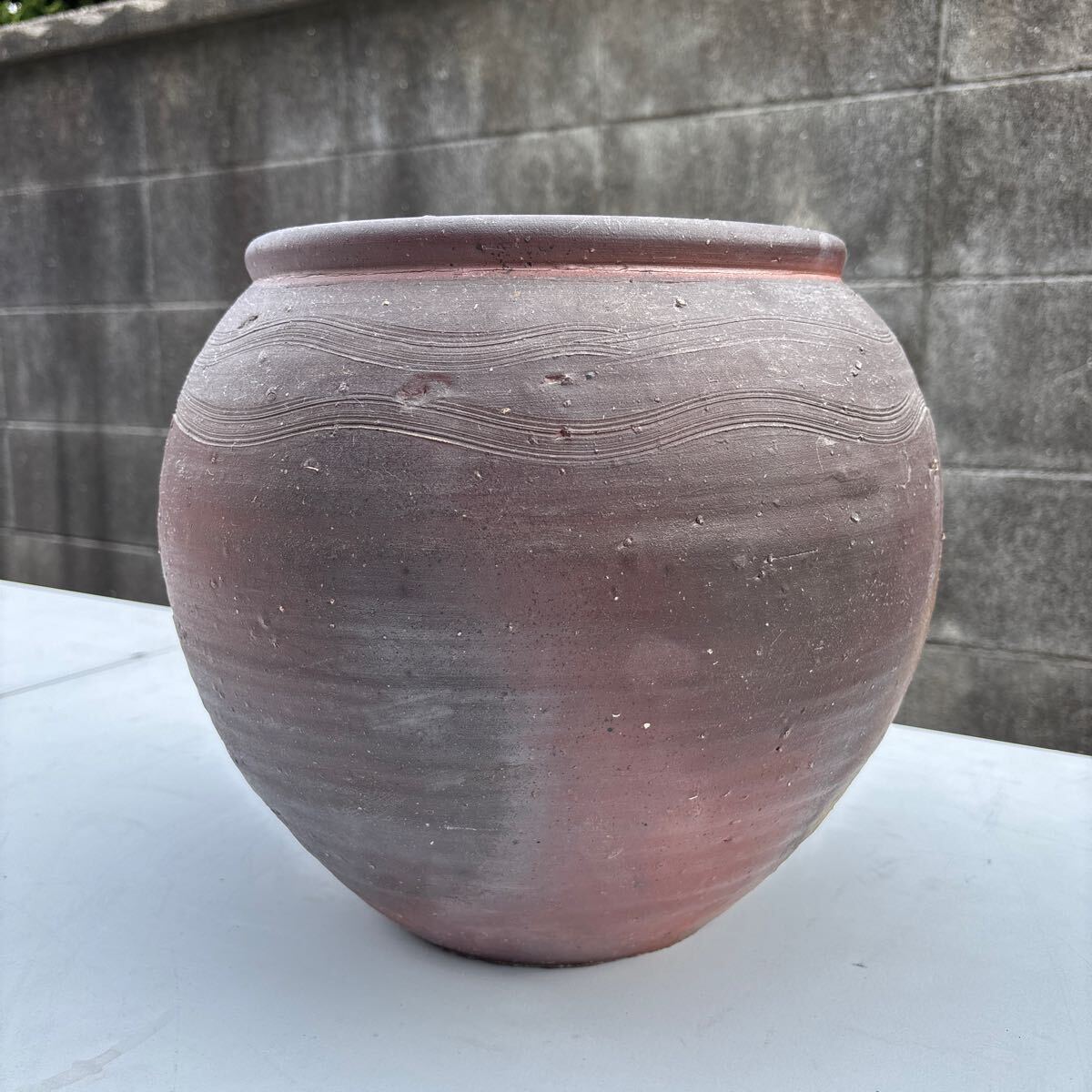 ◎T3 備前焼 メダカ鉢 ◎ 水瓶 火鉢 植木鉢 睡蓮鉢 盆栽鉢 陶器 ◎T3 備前焼 メダカ鉢 ◎ 水瓶 火鉢 植木鉢 睡蓮鉢 盆栽鉢 陶器