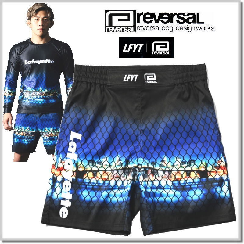 リバーサル reversal LFYT x reversal NYC FIGHT SHORTS （BASIC LENGTH / with POCKET）rvlfyt602-MLT-L LFYTコラボ ファイトショーツ