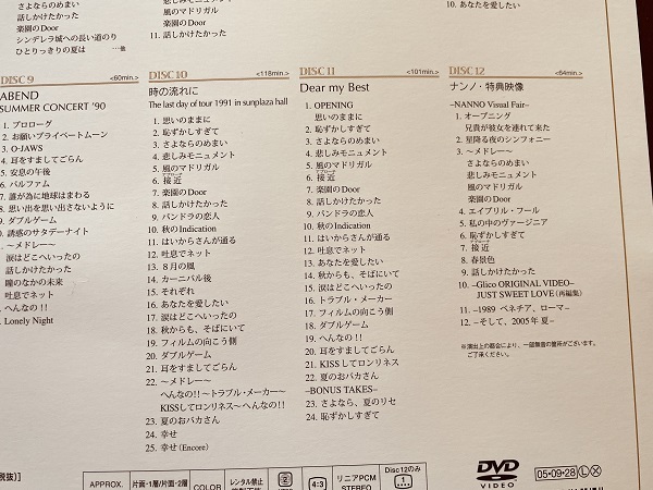 南野陽子 NANNO DVD-BOX Yoko Minamino 20th Anniversary 全12枚