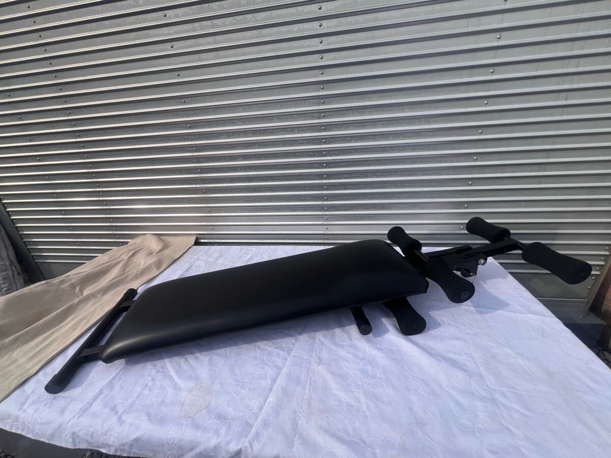 ◆トレーニングベンチ 筋トレ 腹筋 健康器具黒　ウェイトトレーニング◆B-2349