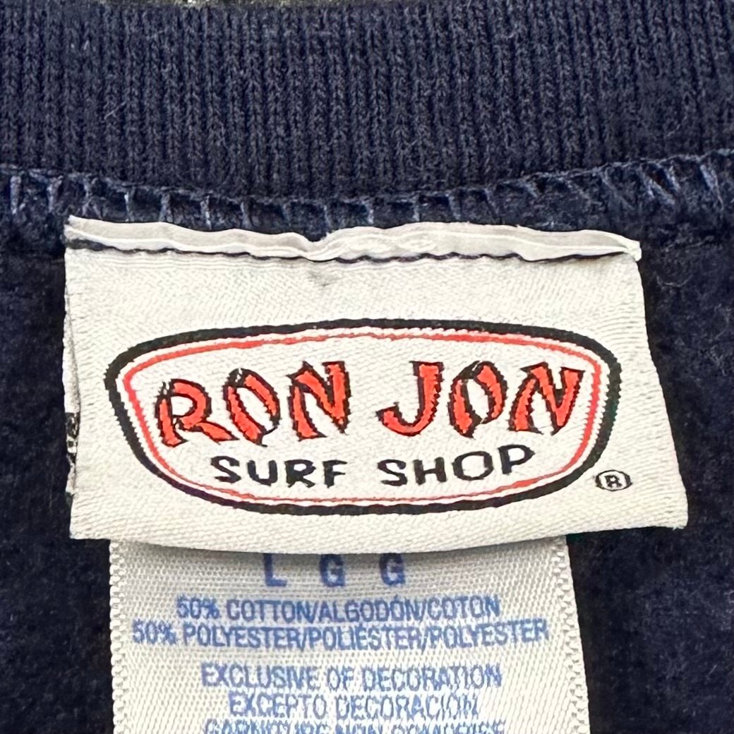 00's RON JON スウェット シャツ L ロンジョン ネイビー