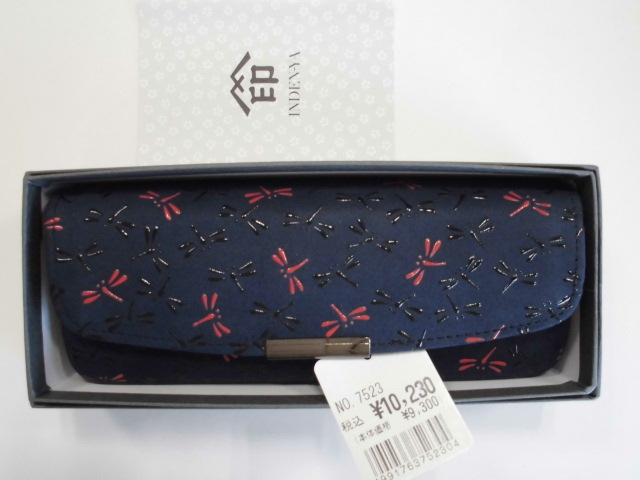 新品 INDEN-YA メガネケース なごみ No.7523 印傳屋上原勇七 店舗保管品 甲州印伝 伝統工芸品