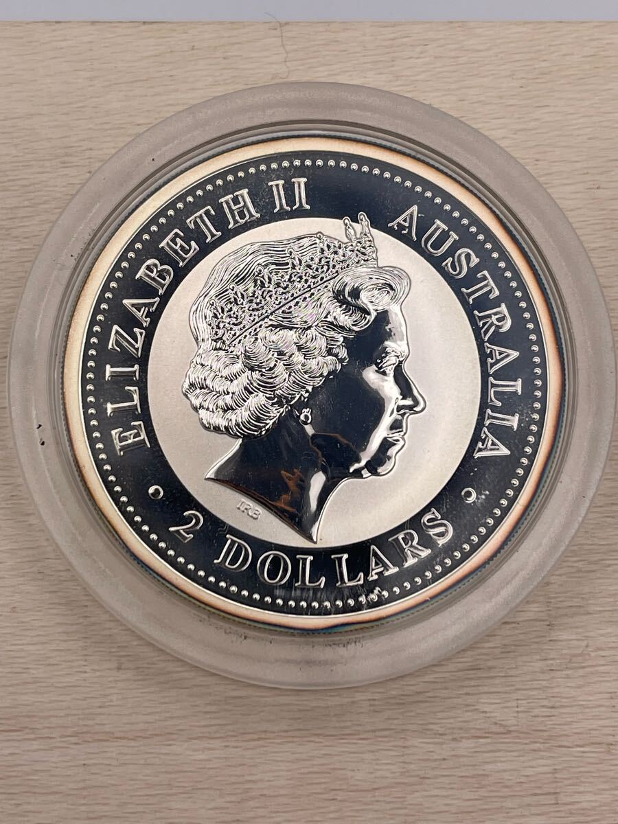 2001年 純銀コイン オーストラリア 2ドル 2oz 大型 銀貨 2001年 純銀コイン オーストラリア 2ドル 2oz 大型 銀貨