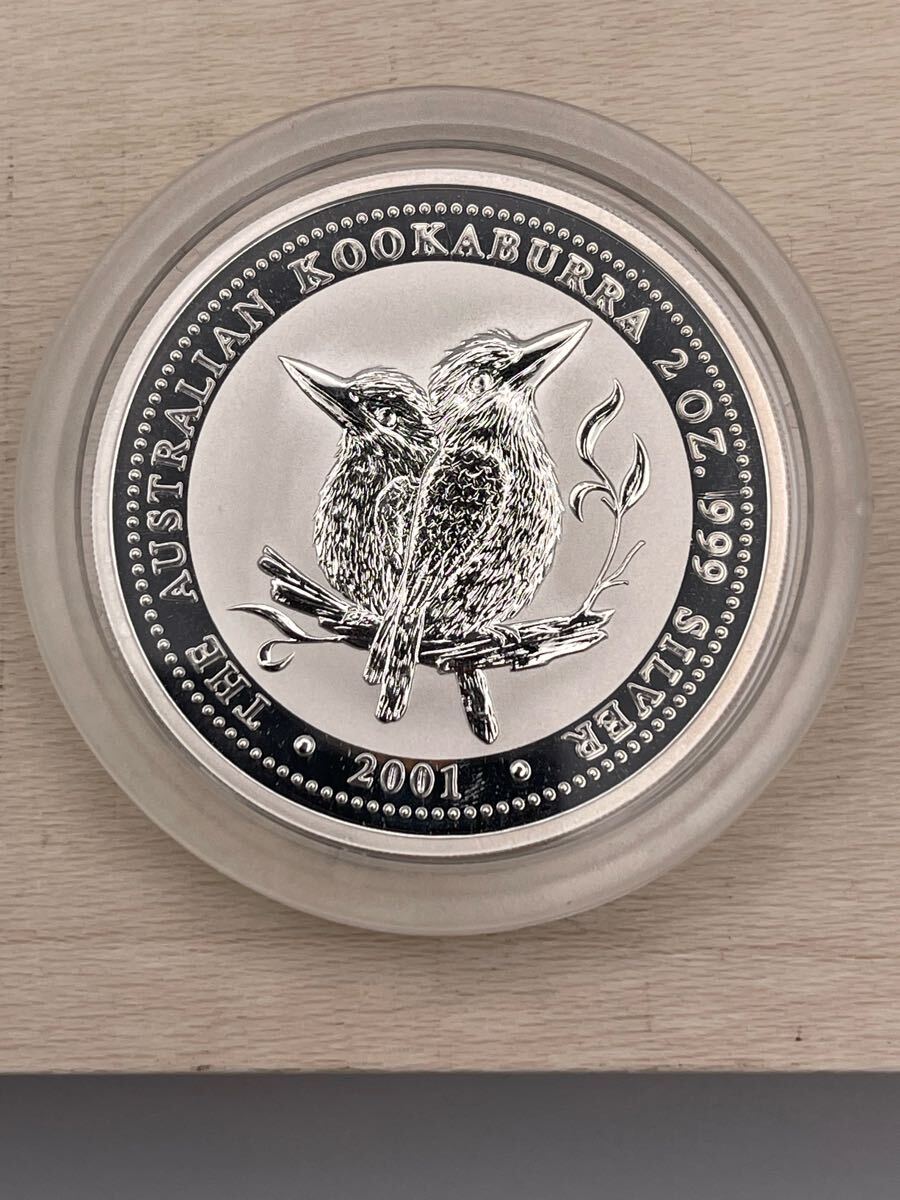 2001年 純銀コイン オーストラリア 2ドル 2oz 大型 銀貨 2001年 純銀コイン オーストラリア 2ドル 2oz 大型 銀貨