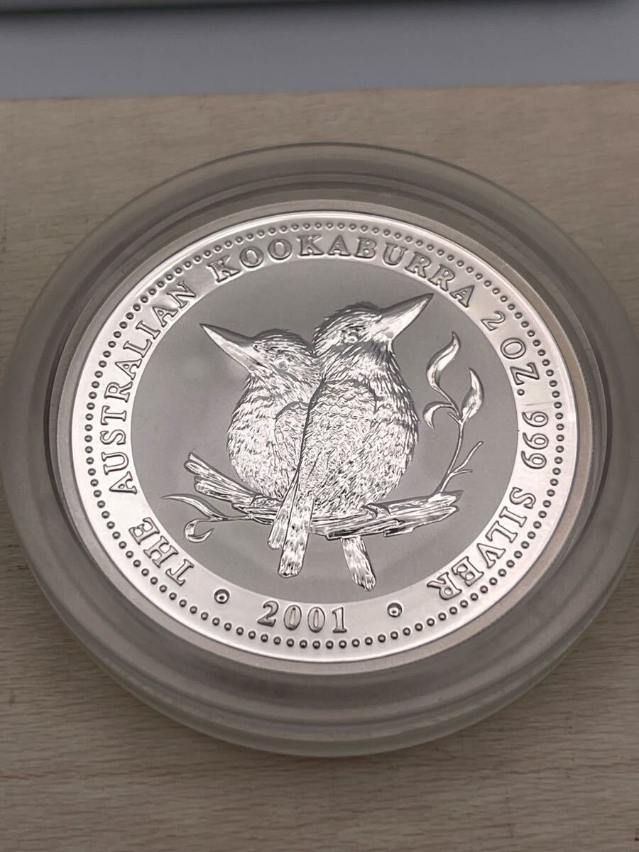 2001年 純銀コイン オーストラリア 2ドル 2oz 大型 銀貨 2001年 純銀コイン オーストラリア 2ドル 2oz 大型 銀貨
