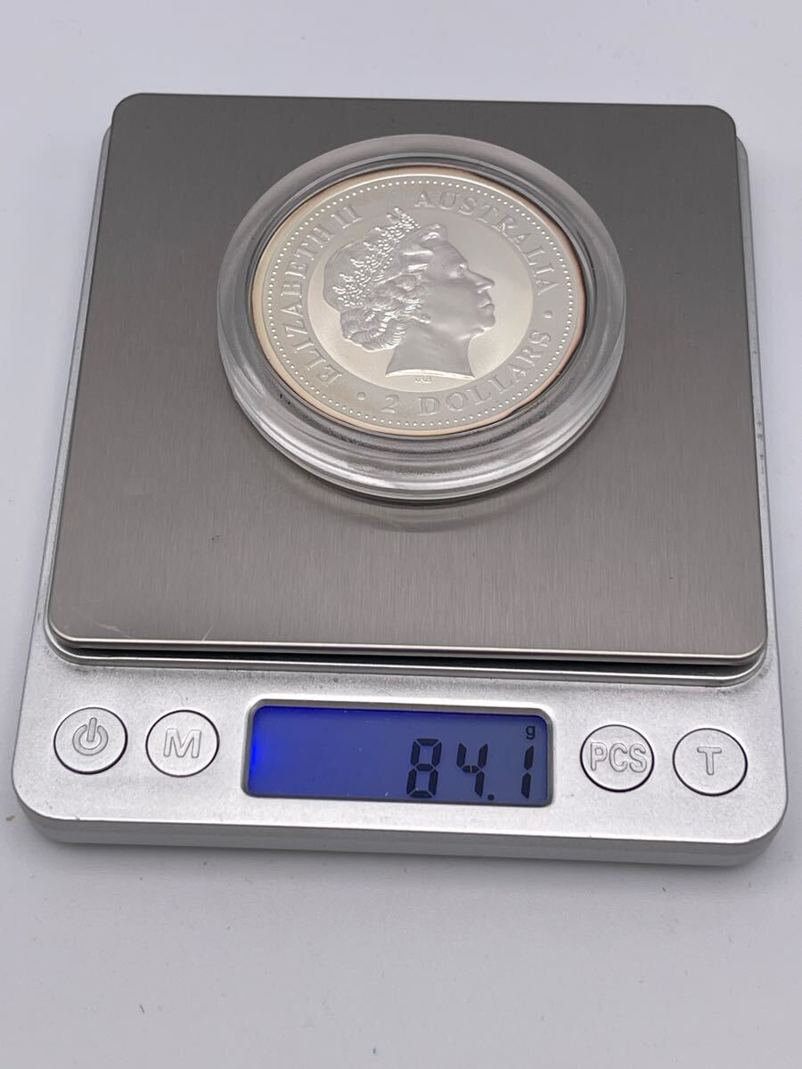 2001年 純銀コイン オーストラリア 2ドル 2oz 大型 銀貨 2001年 純銀コイン オーストラリア 2ドル 2oz 大型 銀貨