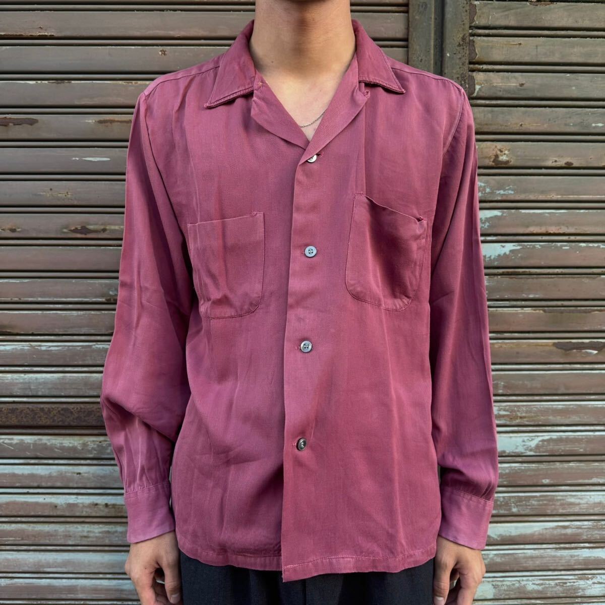50's 60's 70s vintageレーヨンシャツロカビリー 50s〜60s vintage レーヨンシャツロカビリー