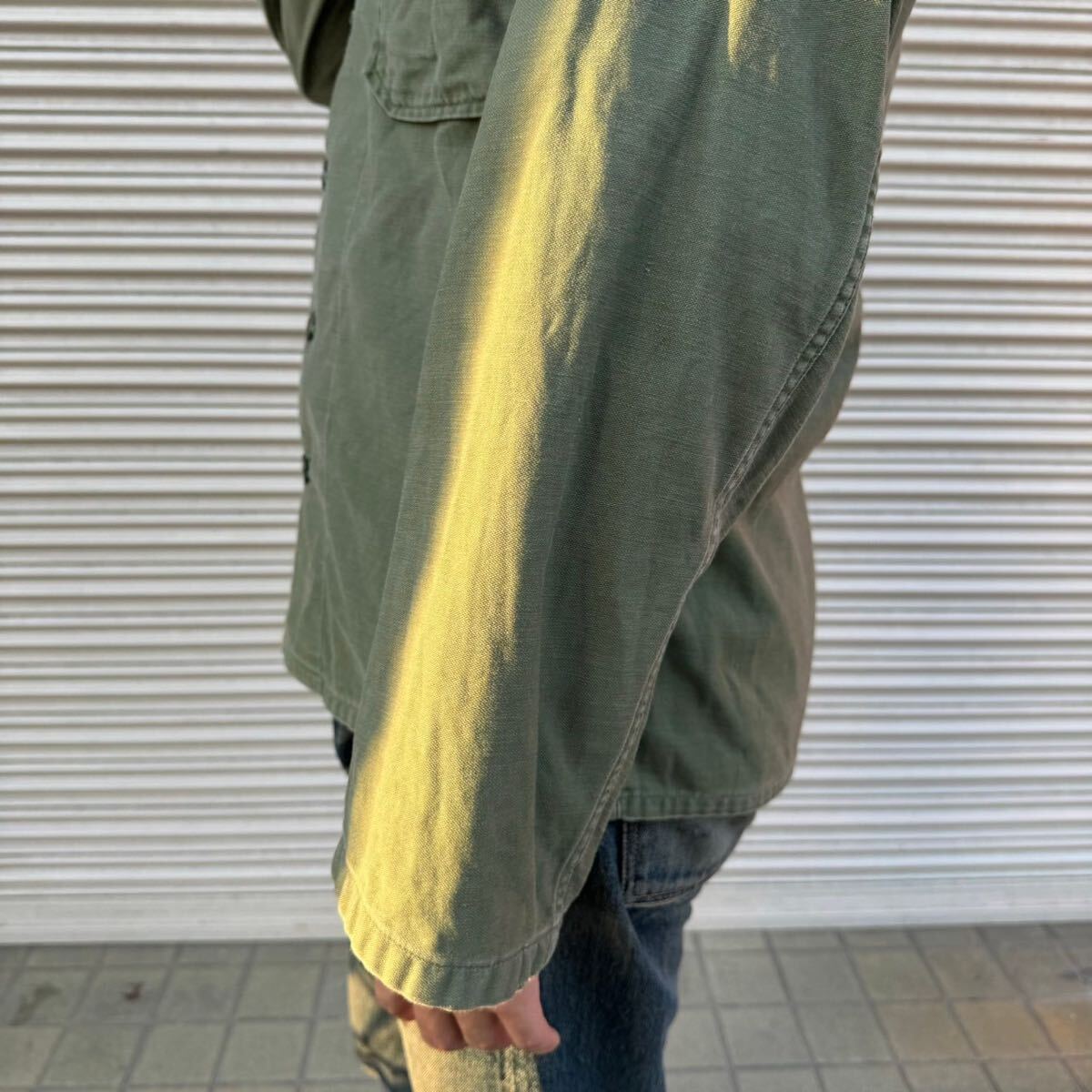 60s 米軍 初期型 OG107 コットン ユーティリティ シャツ 1st 60s 米軍 初期型 OG107 コットン ユーティリティ シャツ 1st