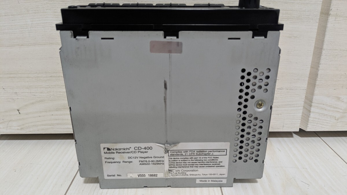 Nakamichi "Накамити" CD-400 CD панель плеер радио Car Audio 1DIN дистанционный пульт есть 