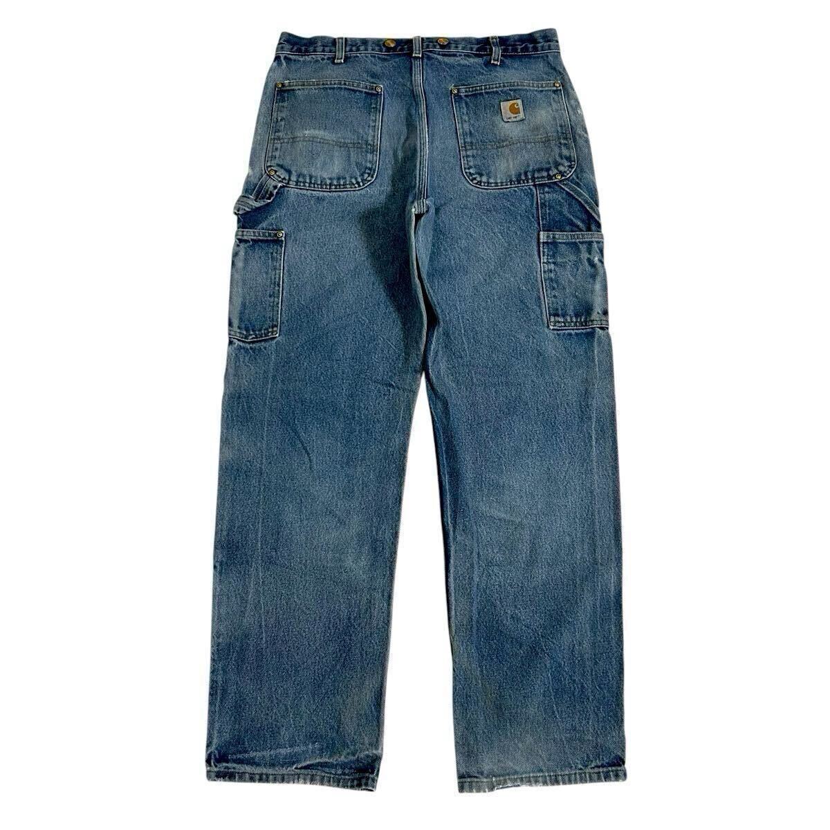 ダブルニー ビンテージ Carhartt B07 DNM デニム ペインター ダブルニー ビンテージ Carhartt B07 DNM デニム ペインター
