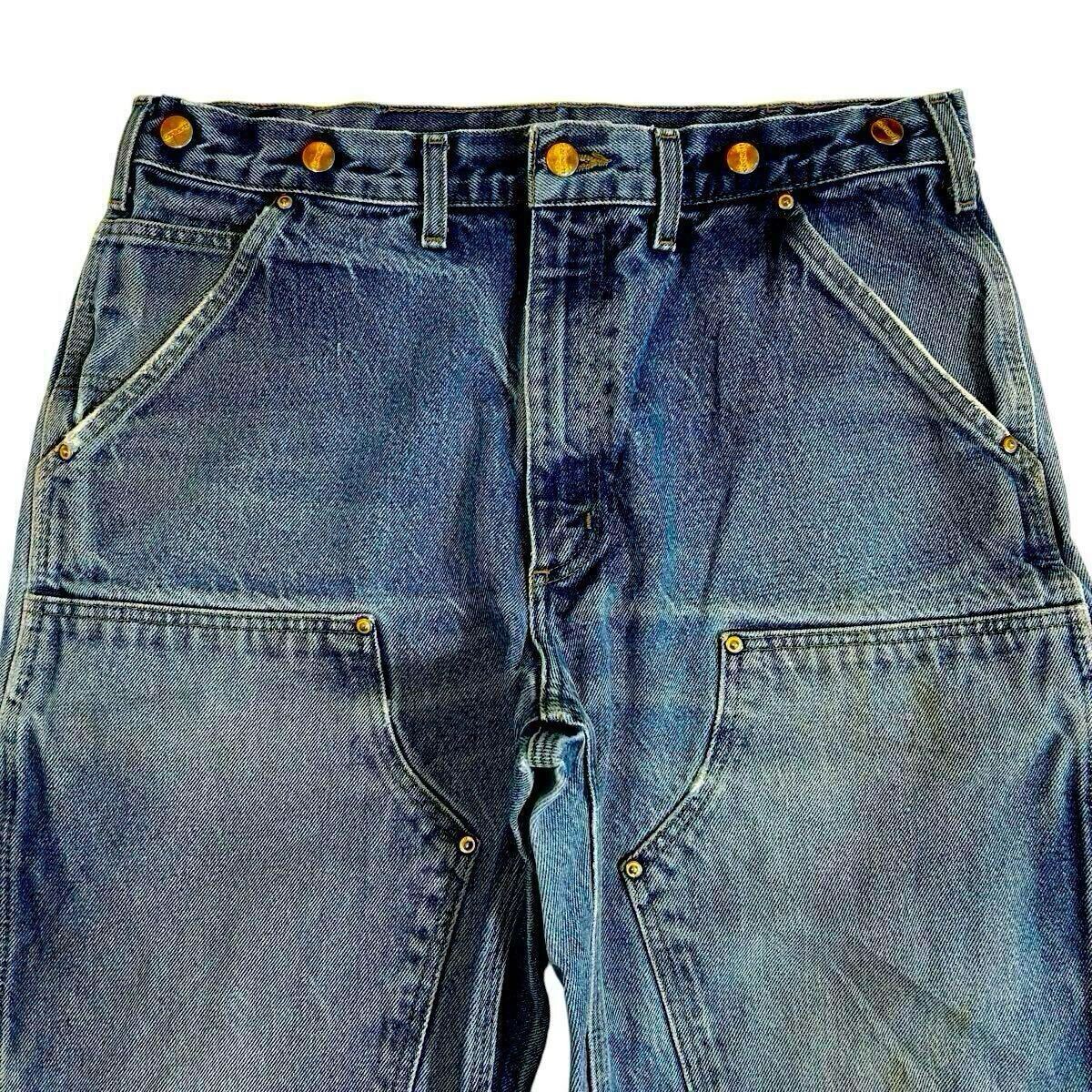 ダブルニー ビンテージ Carhartt B07 DNM デニム ペインター ダブルニー ビンテージ Carhartt B07 DNM デニム ペインター
