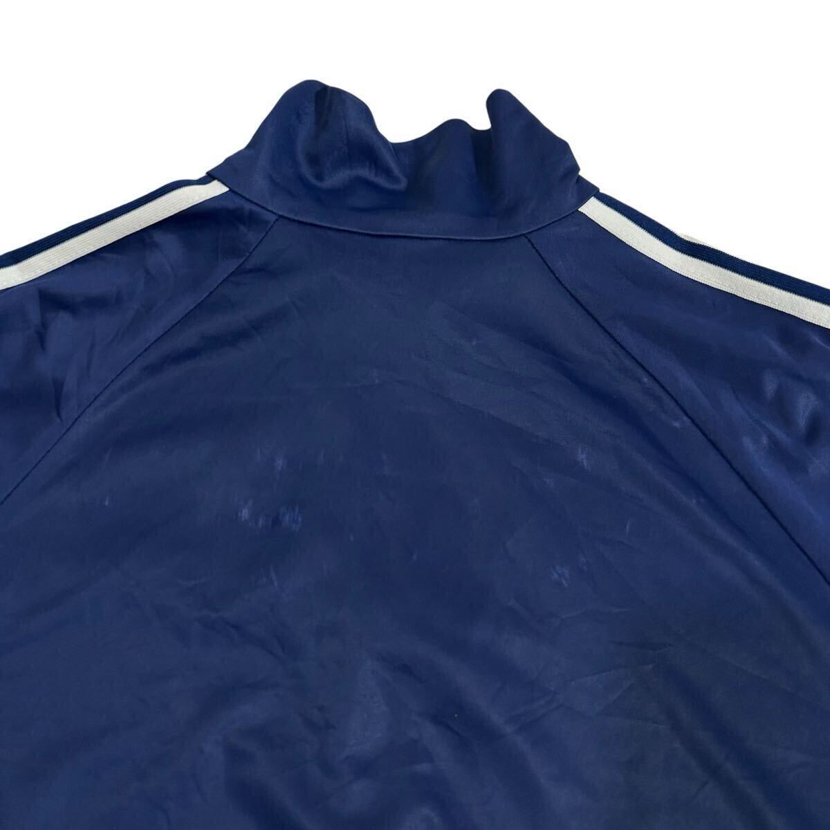 西ドイツ製 70s adidas 曲がりポケット トラックジャケット 紺 西ドイツ製 70s adidas 曲がりポケット トラックジャケット 紺