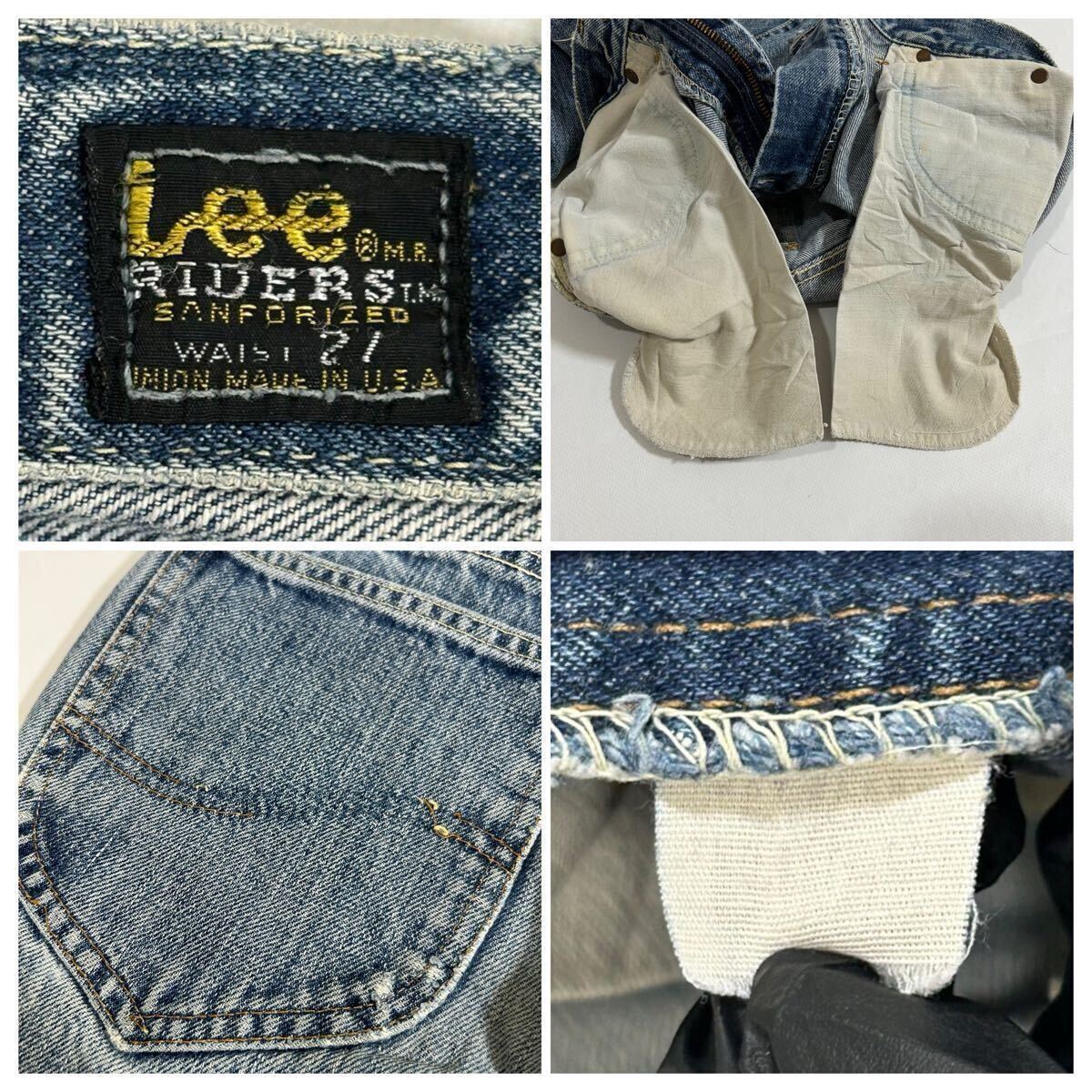 60s Lee 101Z サイド黒タグ RIDERS USA製 TALONジッパー 60s Lee 101Z サイド黒タグ RIDERS USA製 TALONジッパー