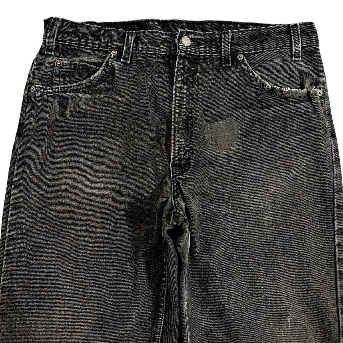 90s LEVI'S 505 USA製 後染め ブラックデニム W36 L34 90s LEVI'S 505 USA製 後染め ブラックデニム W36 L34