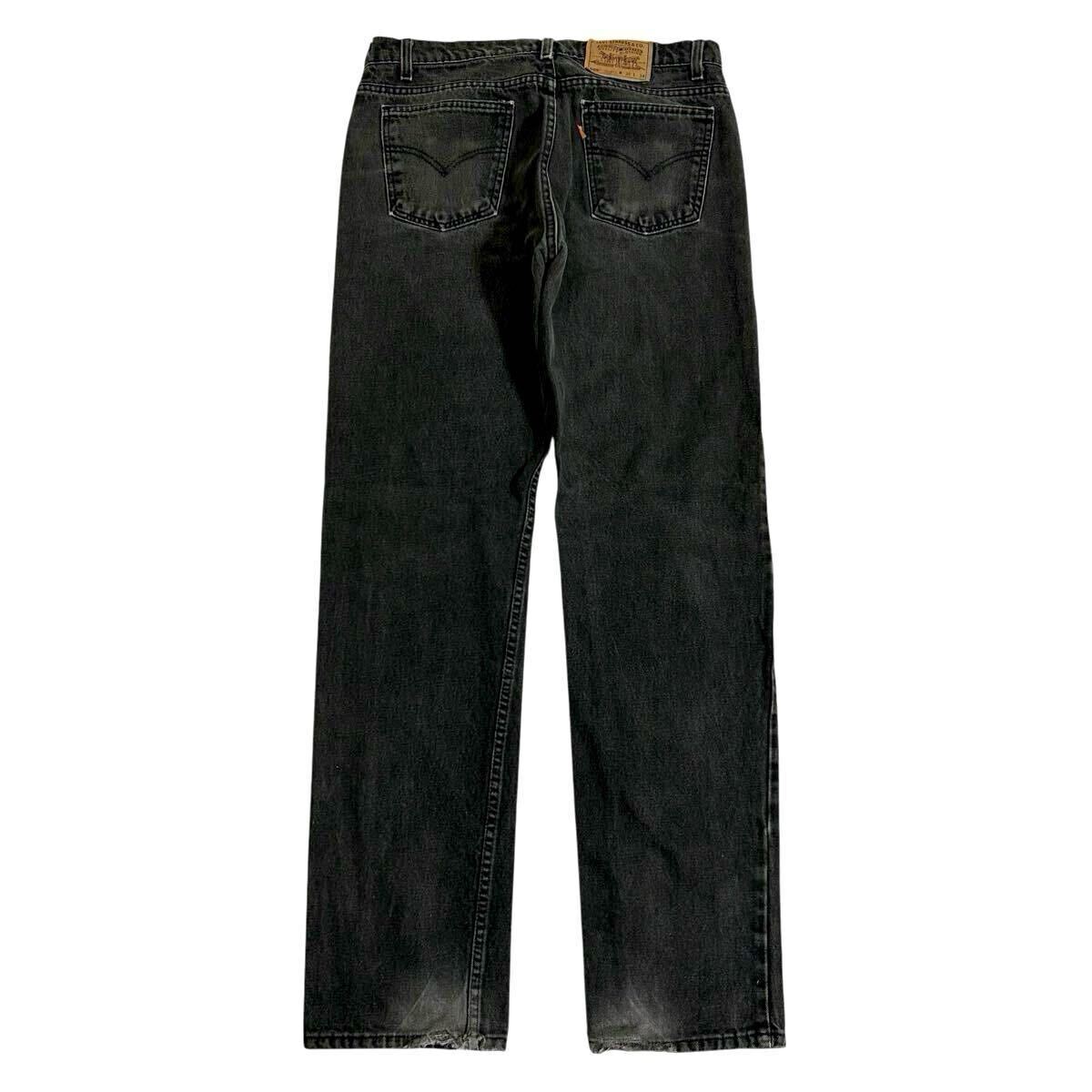 90s LEVI'S 505 USA製 後染め ブラックデニム W36 L34 90s LEVI'S 505 USA製 後染め ブラックデニム W36 L34