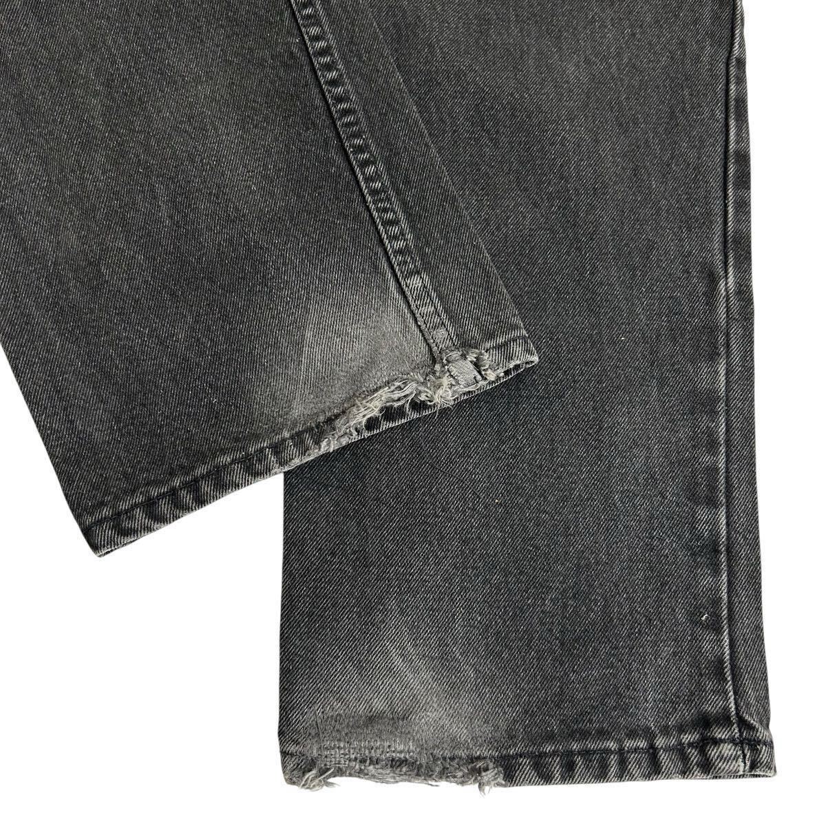 90s LEVI'S 505 USA製 後染め ブラックデニム W36 L34 90s LEVI'S 505 USA製 後染め ブラックデニム W36 L34
