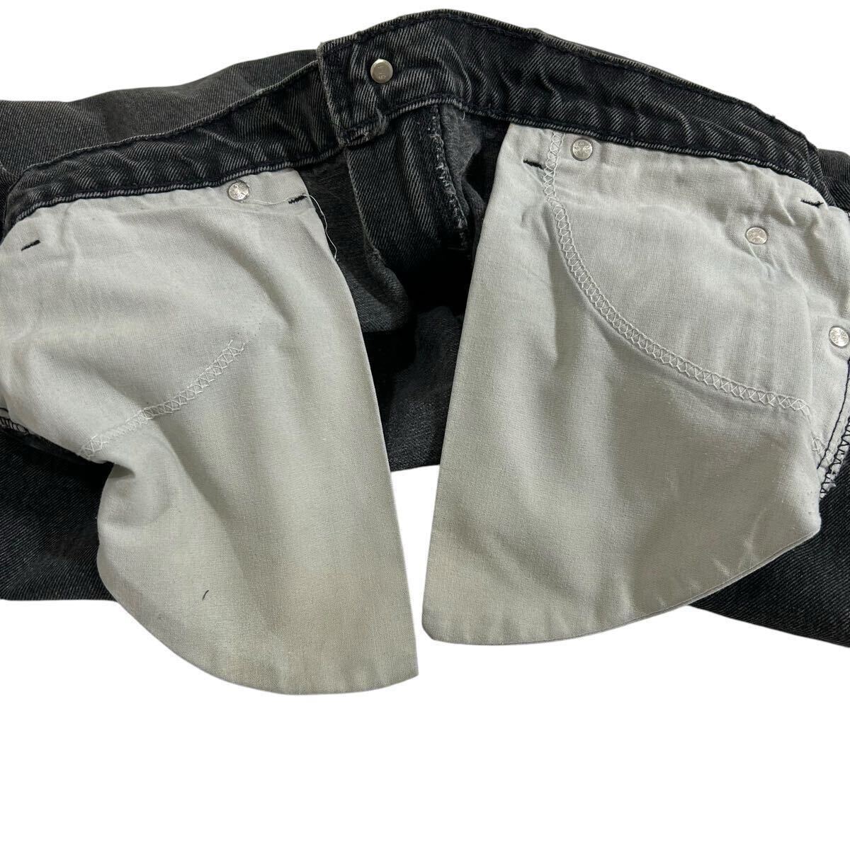 90s LEVI'S 505 USA製 後染め ブラックデニム W36 L34 90s LEVI'S 505 USA製 後染め ブラックデニム W36 L34