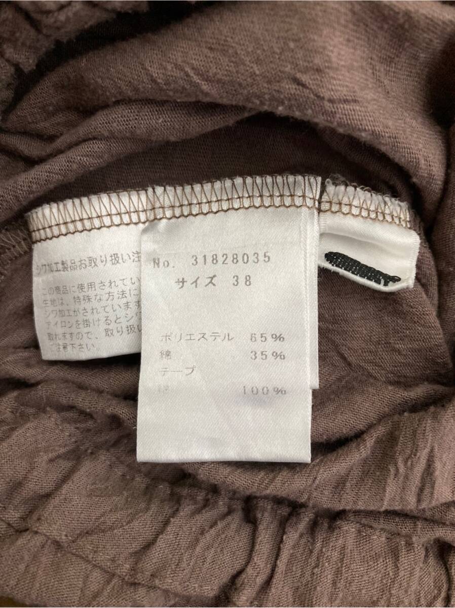 sensounico センソユニコ tb ティービートップス カットソー チュニック 古着 レディース 半袖 ブラン ３８ 夏 tb-3-144_画像8