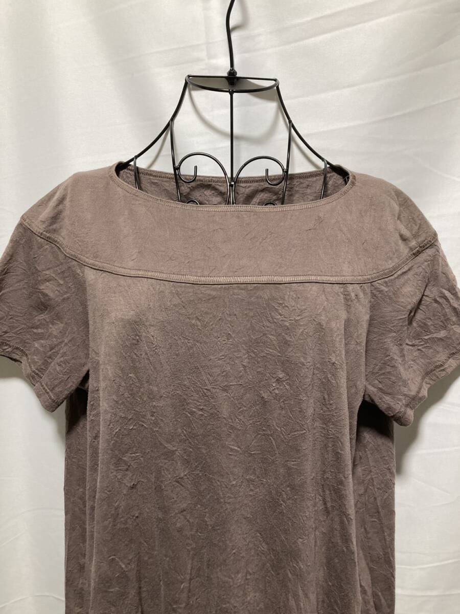 sensounico センソユニコ tb ティービートップス カットソー チュニック 古着 レディース 半袖 ブラン ３８ 夏 tb-3-144_画像2