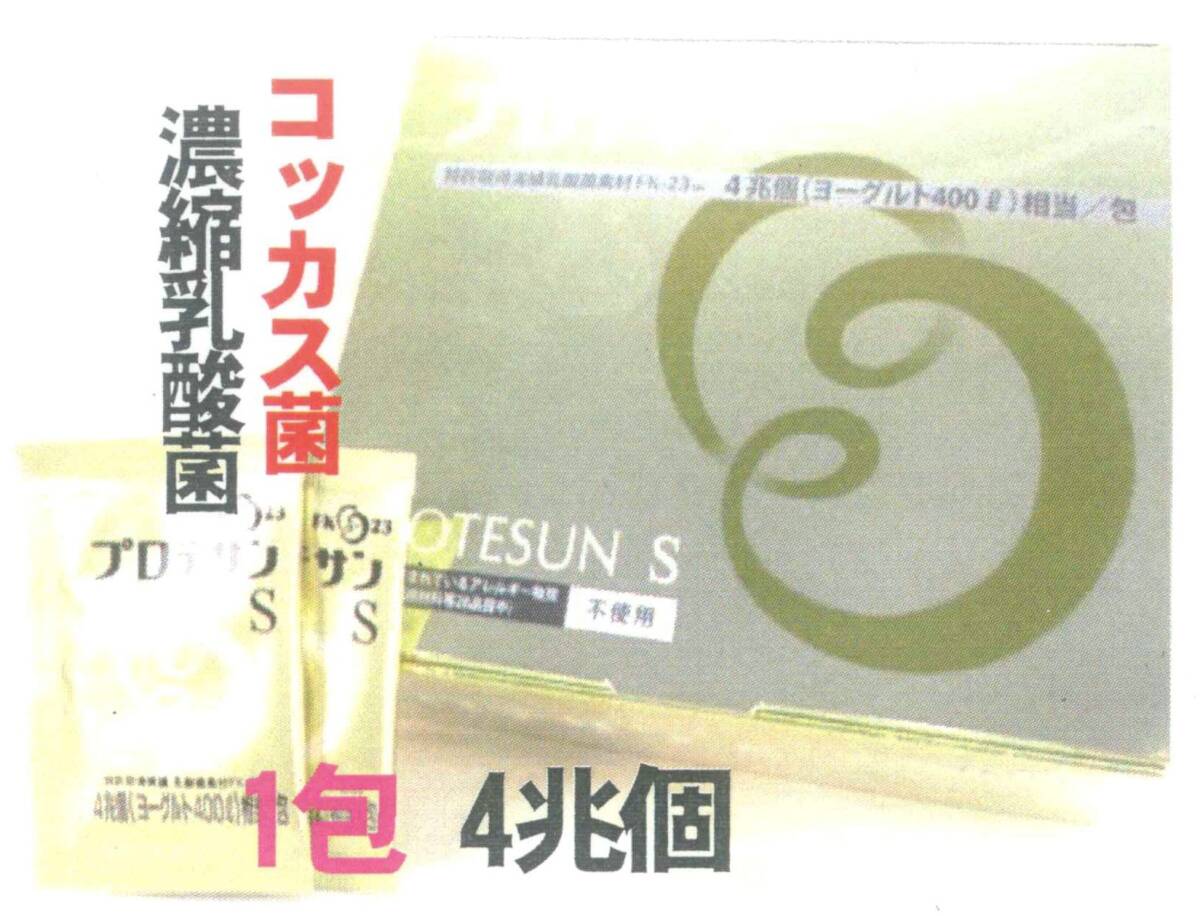 プロテサンS:62包入x1箱・ニチニチ製薬・(安い会員特価248ページ↓下記)・濃縮乳酸菌コッカス菌1包4兆個