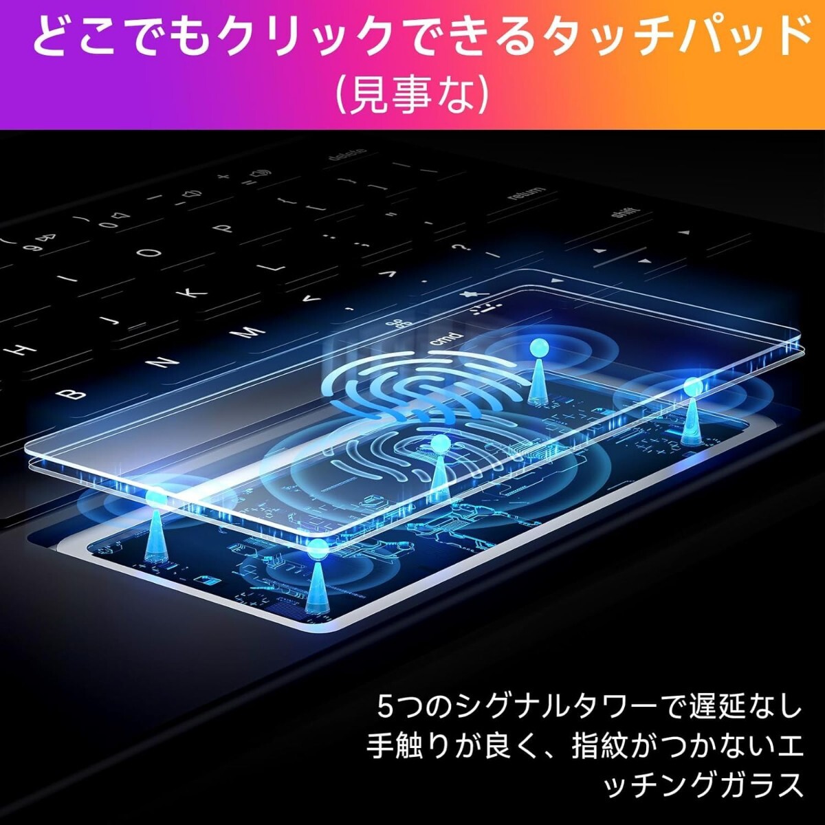 iPad マジックキーボード HOU iPad Air 11インチ (M3 2025)/(M2 2024)/10.9インチ(2022第5世代/2020第4世代) iPad Pro 11インチ