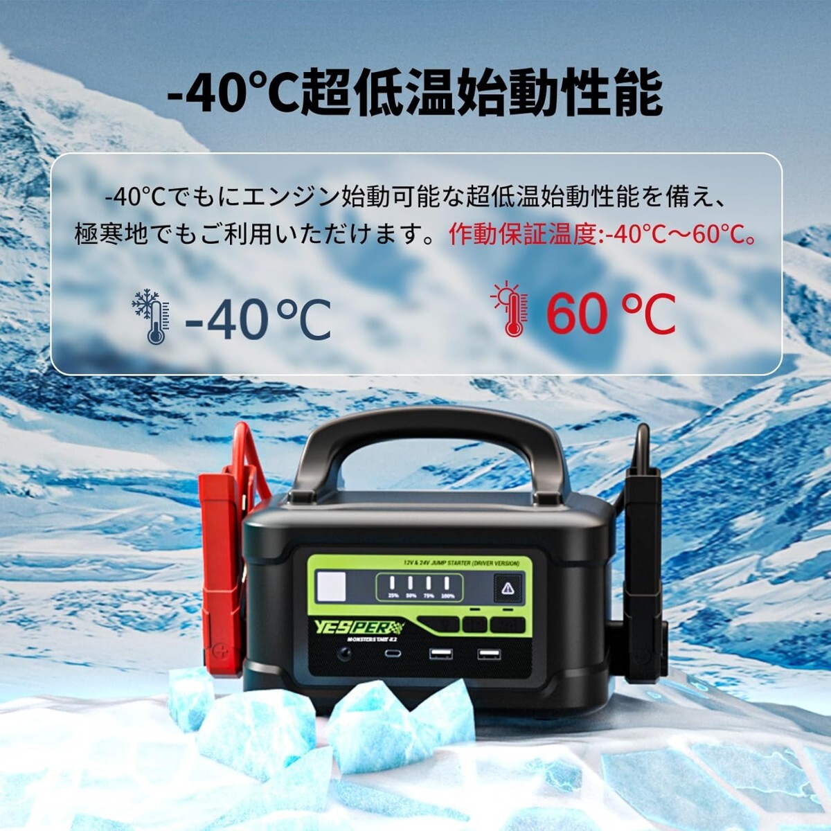 YESPER Jump стартер 12V/24V автомобильный Pro большой грузовик соответствует 122500mAh 8000Api-k электрический ток автомобильный зажигание 