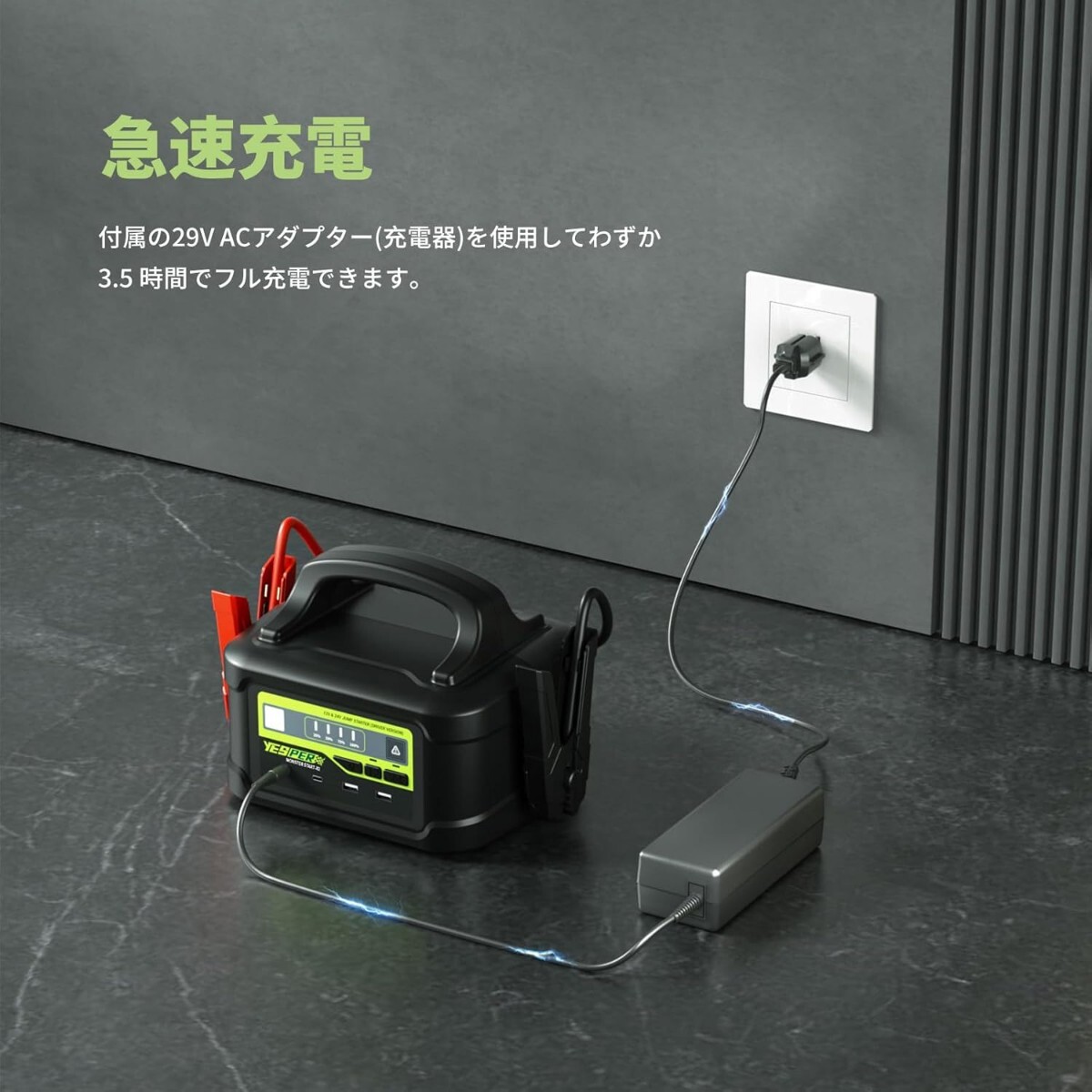YESPER Jump стартер 12V/24V автомобильный Pro большой грузовик соответствует 122500mAh 8000Api-k электрический ток автомобильный зажигание 
