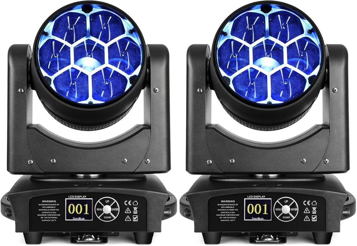 BETOPPER 350W移動ヘッド ライト 7x40W RGBW の洗浄/ズームレンズ/CTO の効果の蜂の目 DJs