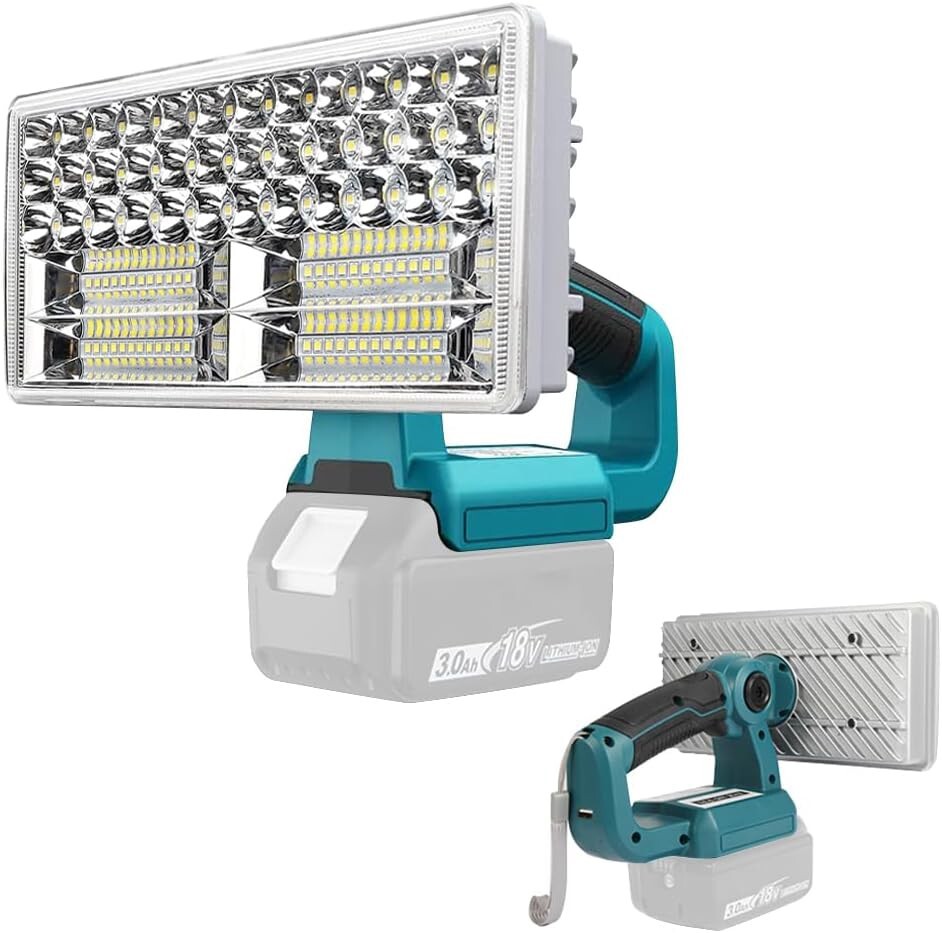 Orginer LED фонарь свет прожекторное освещение рабочее освещение 40W 4200LM высокая яркость заряжающийся мигающий свет Makita 14.4/18V батарея соответствует вечер рабочее освещение для экстренных случаев свет 