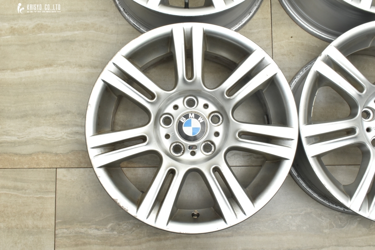 【ダブルスポーク 194M】BMW E90 3シリーズ Mスポーツ 純正 17in 8J +34 8.5J +37 PCD120 4本セット 品番:8036935/8036936 スタッドレス用_画像3