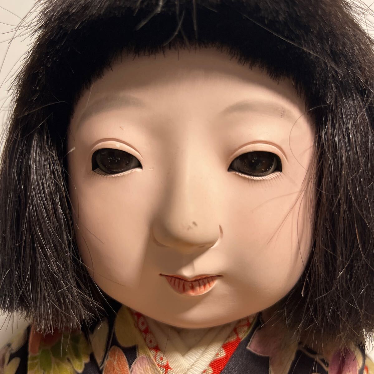 旧家所蔵品 市松人形 日本人形 アンティーク 抱き人形 丸平 豆 旧家所蔵品 市松人形 日本人形 アンティーク 抱き人形 丸平 豆