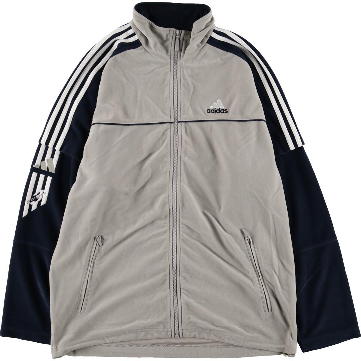 古着 00年代 アディダス adidas レイヤード風 ベロアジャージ トラックジャケット メンズL相当 /eaa452009 ss2503_30