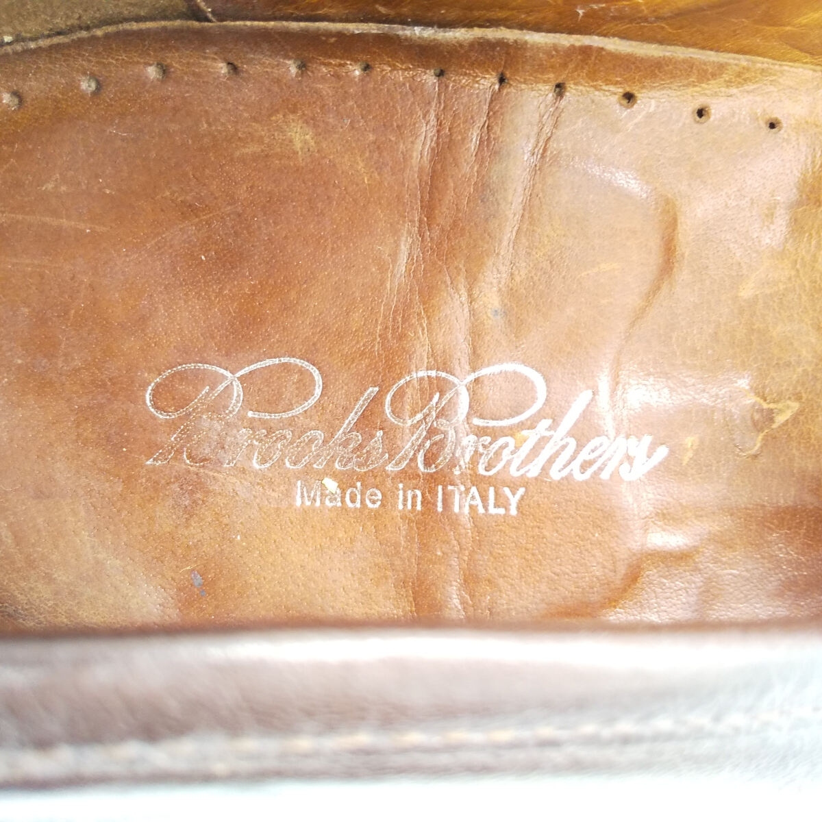  б/у одежда Brooks Brothers Brooks Brothers монета Loafer Италия производства мужской 27.0cm /saa009718 ss2503_30