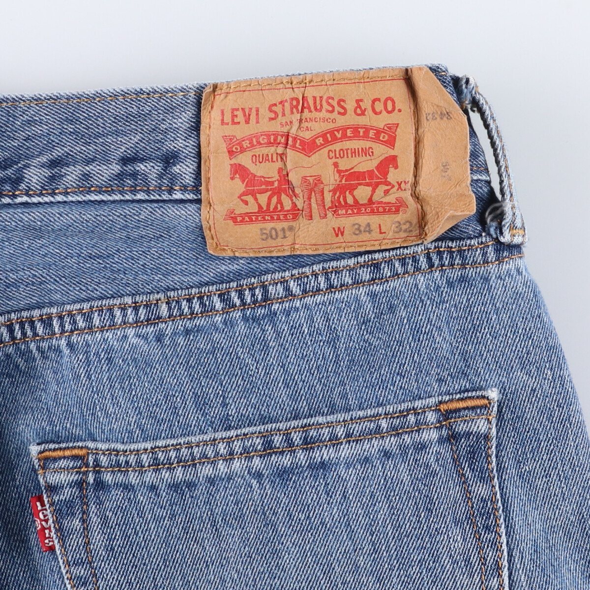 古著 リーバイス Levi's 501 ストレートデニムパンツ メンズw34相當(dāng) /eaa526317